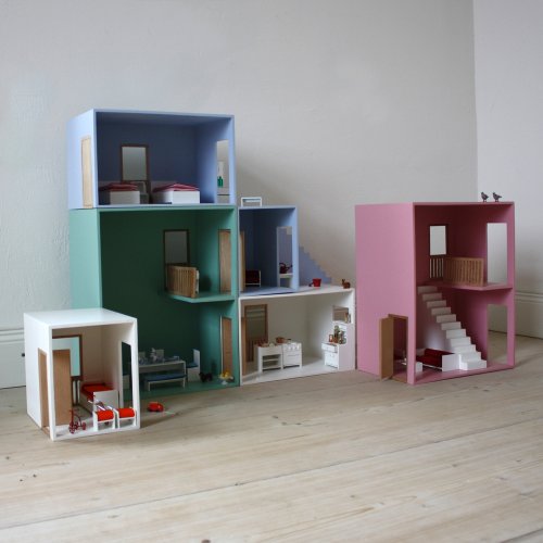 Maison de poupée design - Grande pièce - Blanc